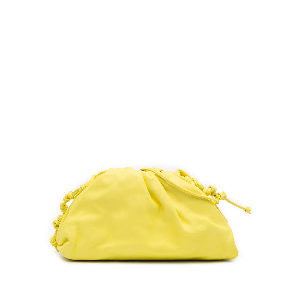 Pre-Loved Bottega Veneta Lambskin The Mini Pouch Crossbody